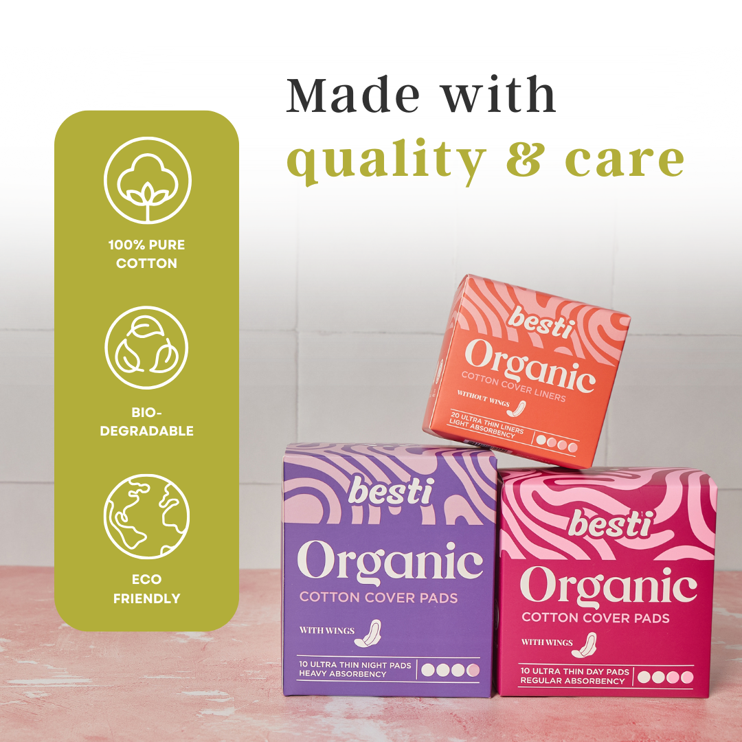 Organic Cotton Day Pads (10 Count)