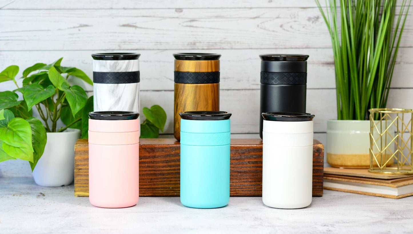 Tumbler - 12oz Artisan lid Black Stainless Steel