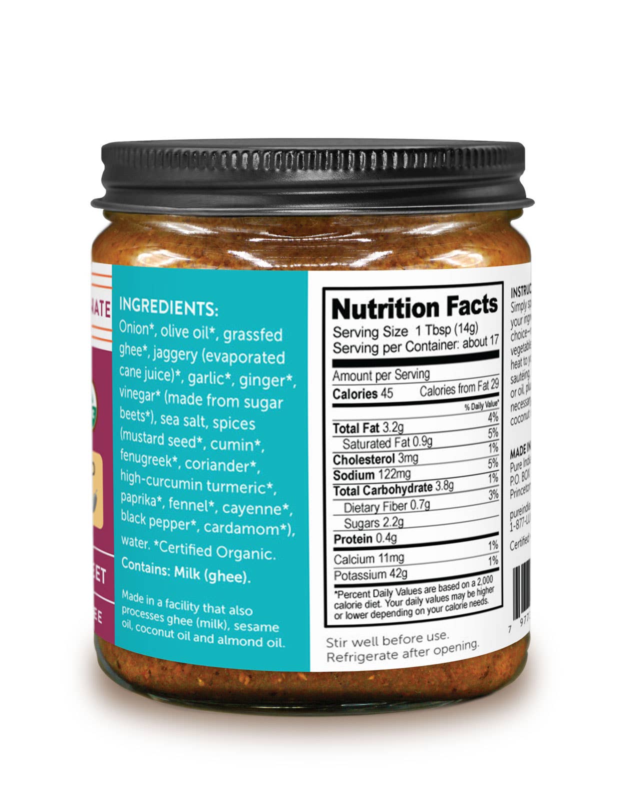 Organic Madras Curry Simmer Sauce