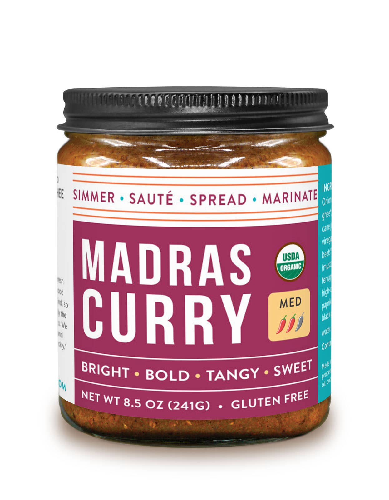 Organic Madras Curry Simmer Sauce