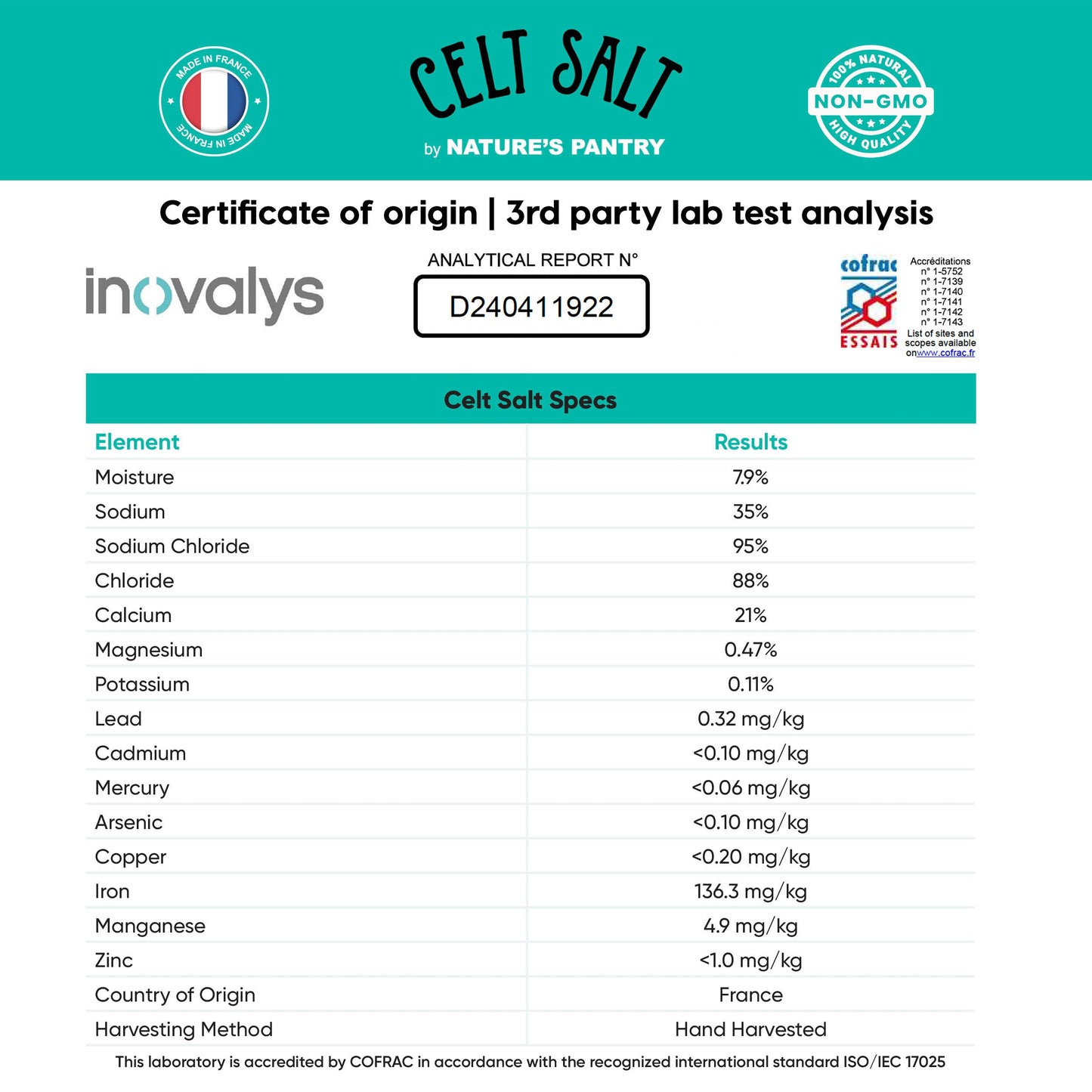 Celtic Sea Salt, Fine Ground 5.5 oz Glass Shaker