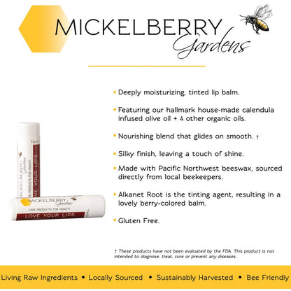 Love Your Lips Balm (Regular or Tinted) — raw, clean beauty: Regular / Single Tube