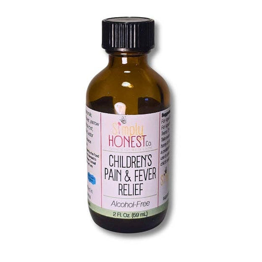 Children's Pain & Fever Relief Infusion - Glycerine Based and Alcohol-Free: 2 oz bottle