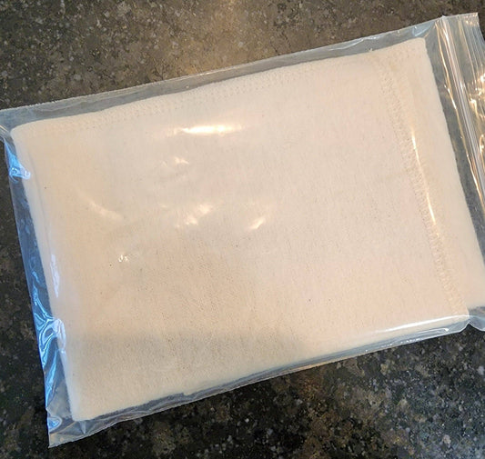 Organic Unbleached Cotton Flannel Castor Oil Pack Compress 5x8