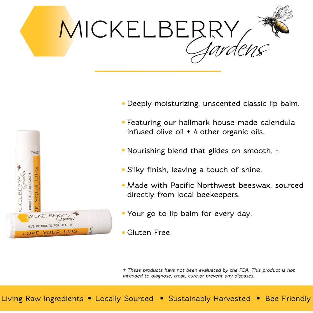 Love Your Lips Balm (Regular or Tinted) — raw, clean beauty: Regular / Single Tube