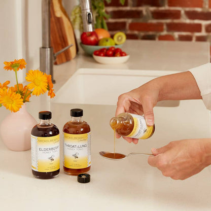 Elderberry Honey Tonic — immune support for kids and adults: 4oz