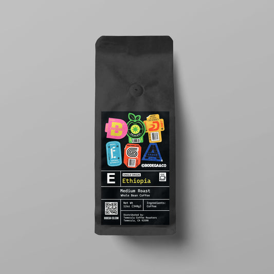 BODEGA Coffee – Ethiopia Natural (Sidama) – 12oz Whole Bean