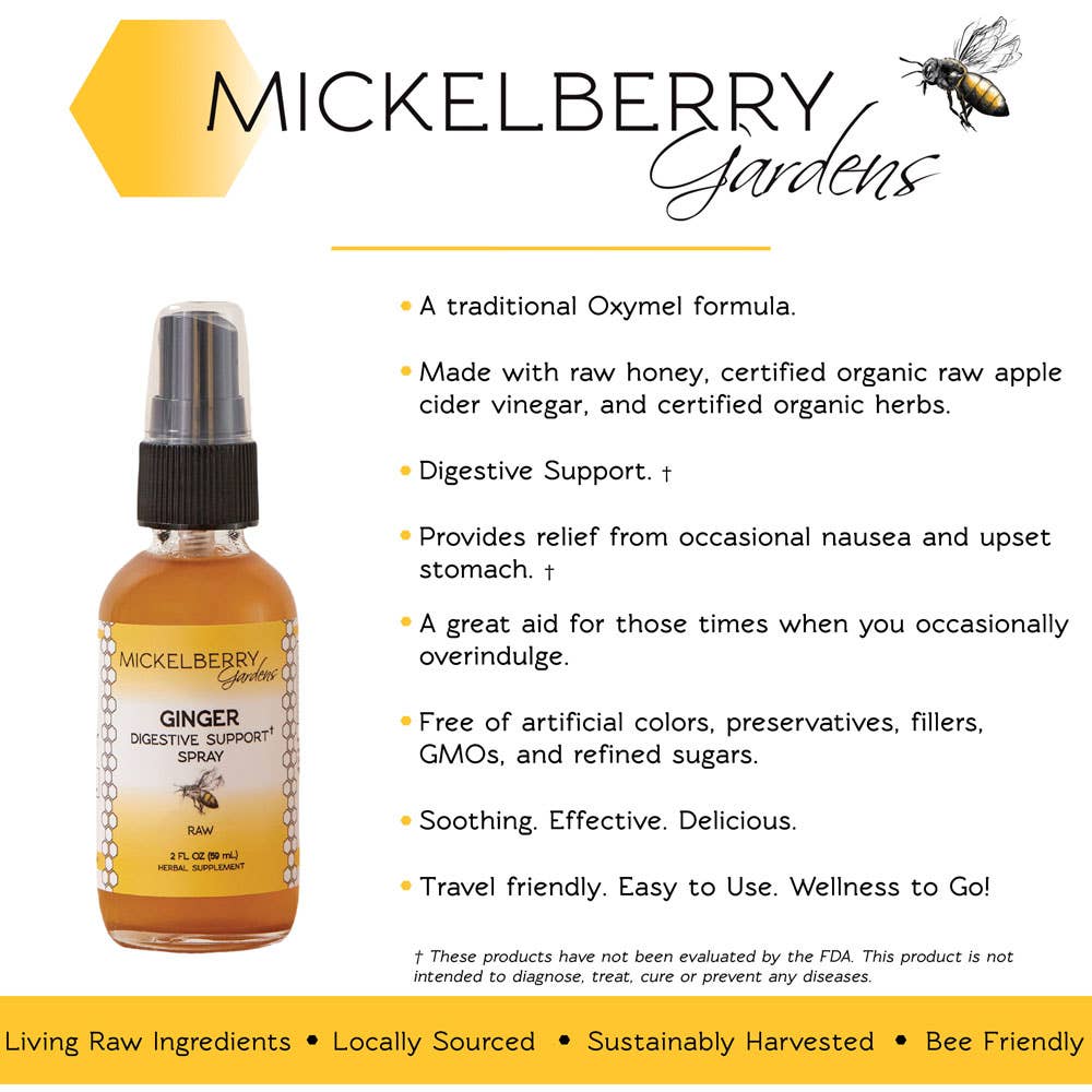 Ginger Digestive Support Spray — nausea and stomach aid