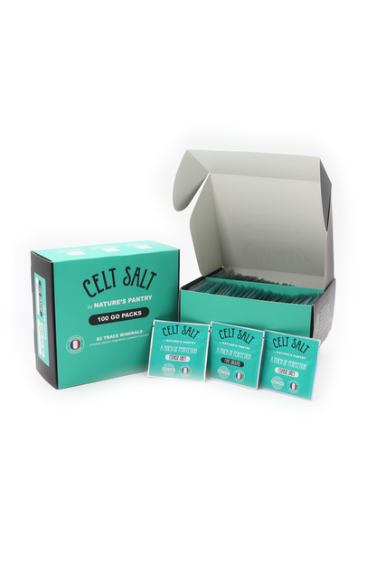 Celt Salt Go-Packs Box of 100: Fine Ground Only 100 Go-Packs
