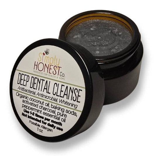 Dental Paste Deep Cleaning Toothpaste Oral Care 1 oz Jar: Peppermint