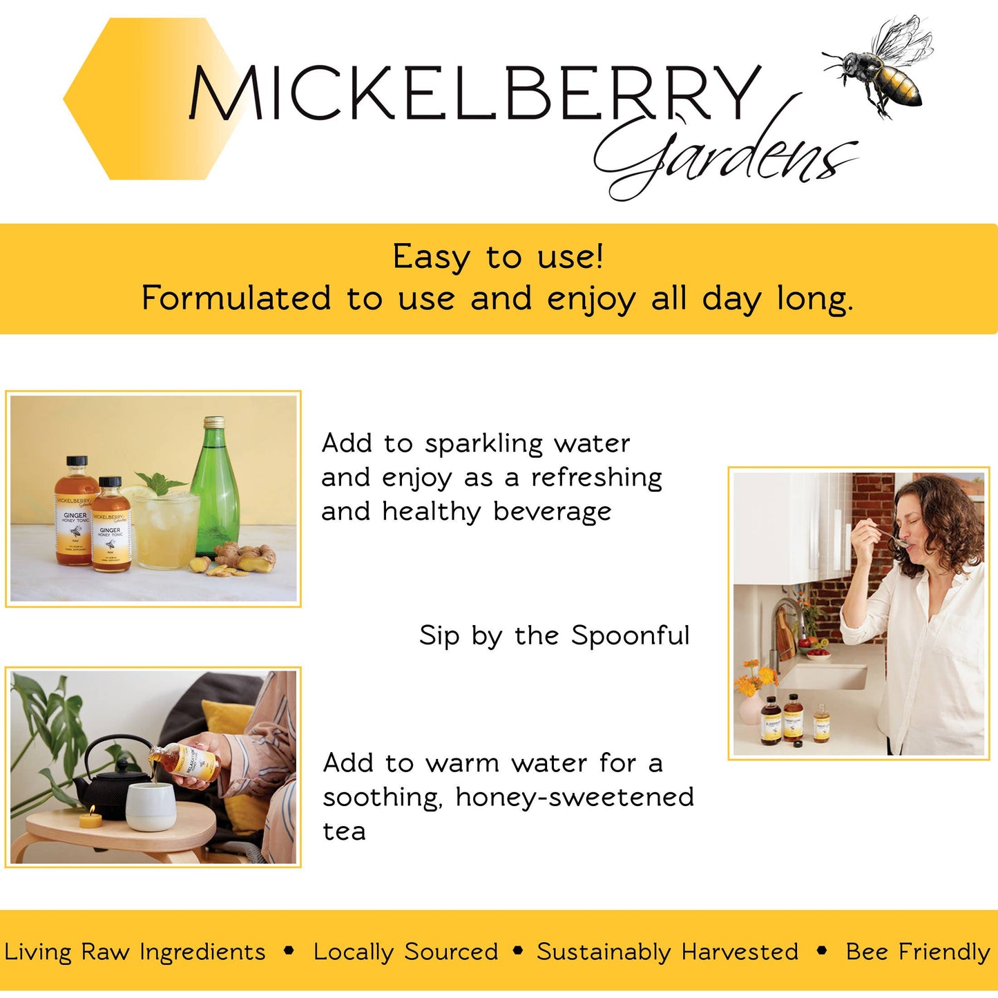 Elderberry Honey Tonic — immune support for kids and adults: 4oz