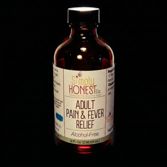 Adult Pain & Fever Relief Infusion - Glycerine Based and Alcohol-Free: 4 oz bottle