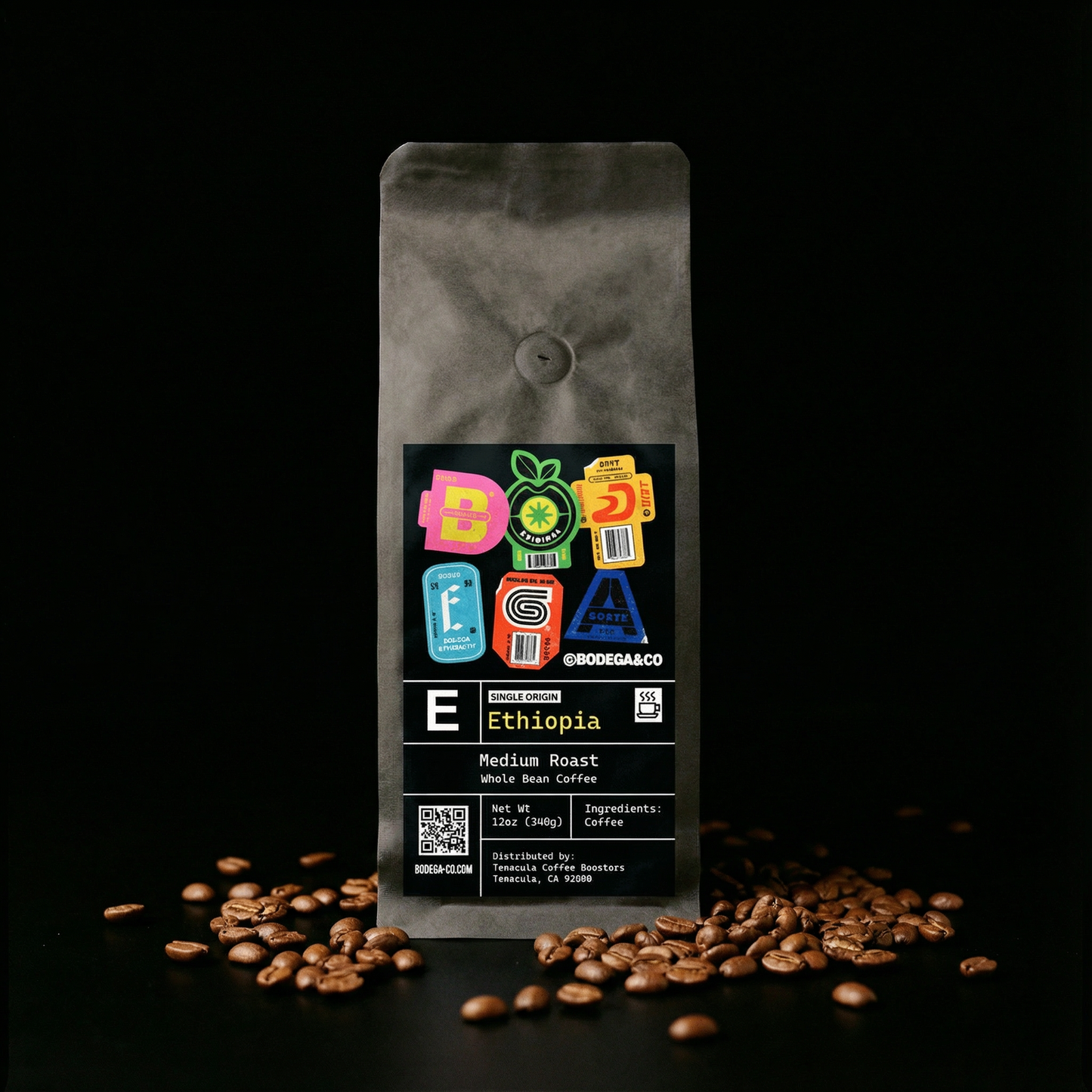 BODEGA Coffee – Ethiopia Natural (Sidama) – 12oz Whole Bean