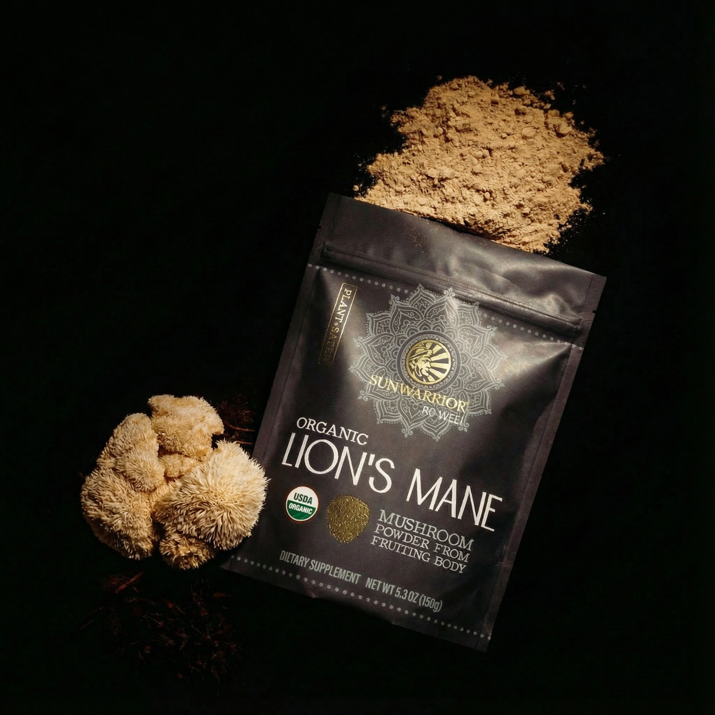 Be Well Organic Lion's Mane Mushroom Powder Drink Mix