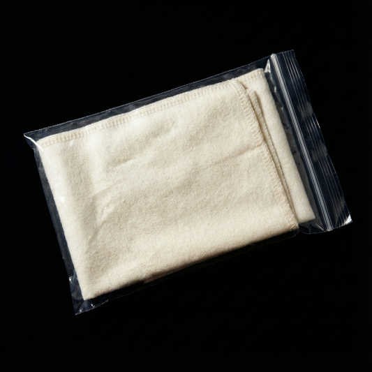 Organic Unbleached Cotton Flannel Castor Oil Pack Compress 5x8