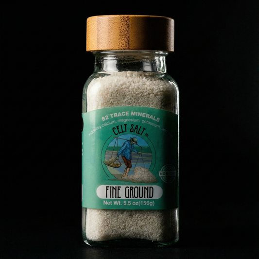 Celtic Sea Salt, Fine Ground 5.5 oz Glass Shaker