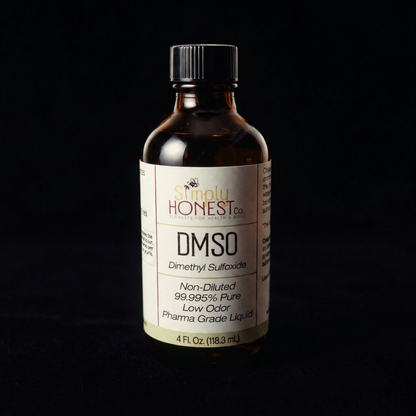 DMSO 99.995% Pure Liquid Pharma Grade, Non-Diluted, Low Odor: NO glass roller bottle / 2 oz glass bottle